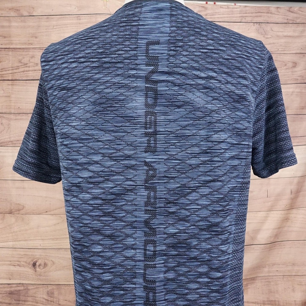 Under Armour Shirt Mens Large‎ Blue Vanish Tee Geometric Athletic Performance - Picture 6 of 8